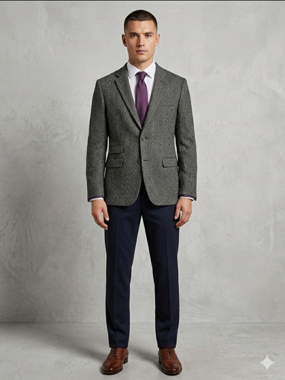 Ted Baker London “No Ordinary Joe” Men’s 100% Wool Blazer – Size 42S – Herringbo